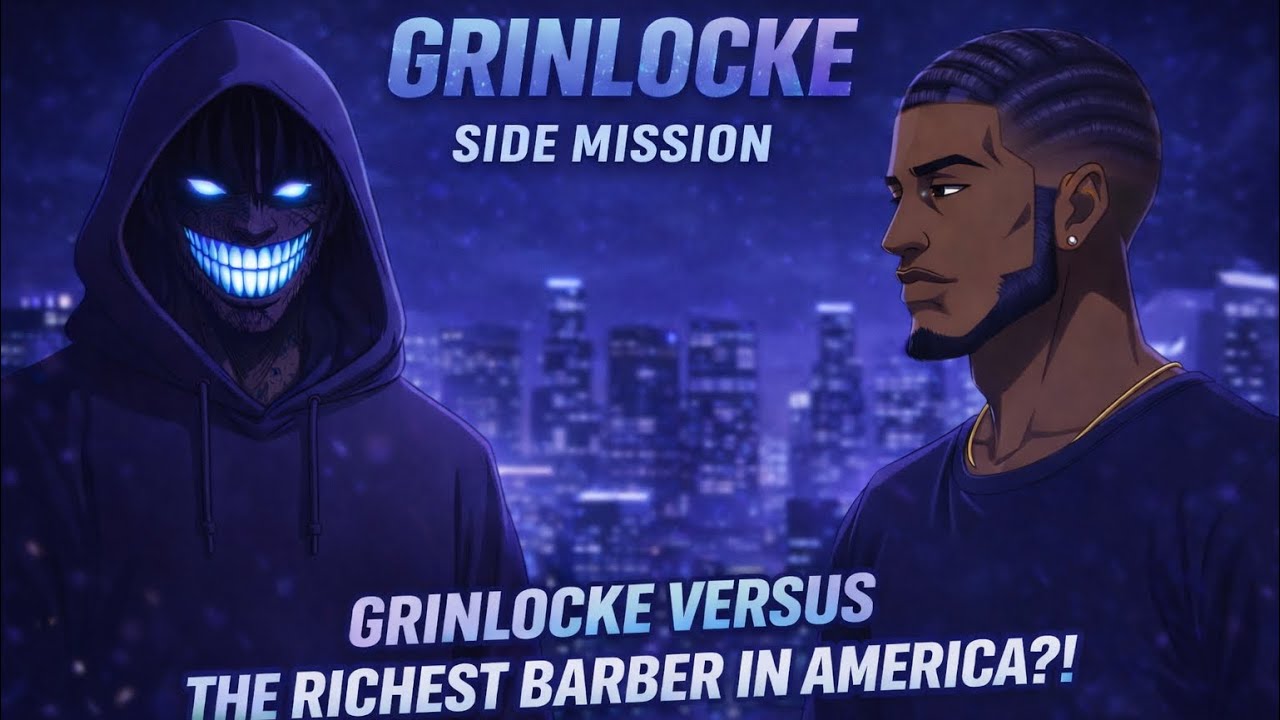 GRINLOCKE — “The Evil Fader” Barbershop  Episode | Side Mission (Hood Horror Comedy Anime)