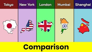 Tokyo vs New York vs London vs Mumbai vs Shanghai | Comparison | City comparison | Data Duck