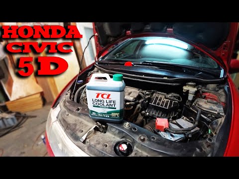 Замена антифриза. Honda Civic 5D (R18A)