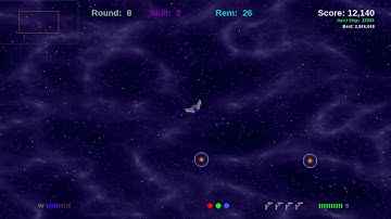 Asteroid-Blasting Space Game (Demo #5)