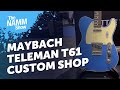 Namm 2024 maybach teleman t61 custom shop lake placid blue aged  sound demo