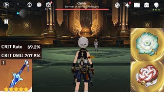 Bennett 200% CRIT DMG solo vs Childe | Genshin Impact