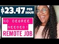 HURRY! GET PAID $23.47 PER HOUR | NO DEGREE NEEDED | WORK FROM HOME CUSTOMER SUPPORT SPECIALIST