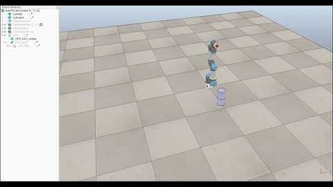 UR3 forward kinematics in v-rep