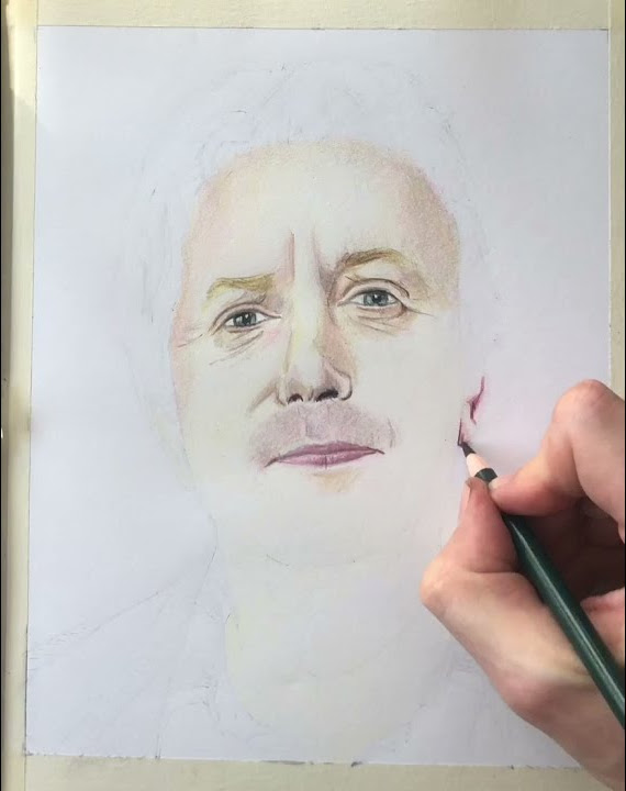 Drawing Arthur Weasley (Mark Williams) - Harry Potter | Mike's Star Art