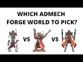 Which Admech Forge World to Pick in Warhammer 40K? Choosing Adeptus Mechanicus  Factions...