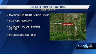 Webster City police investigating man's death