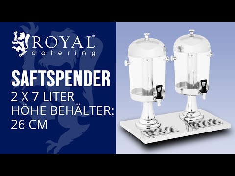 Saftspender Royal Catering RCSD-2 | Produktpräsentation