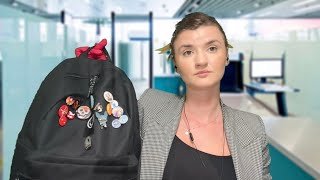 ASMR| TSA| Airport Bag Check| I Found Something Illegal