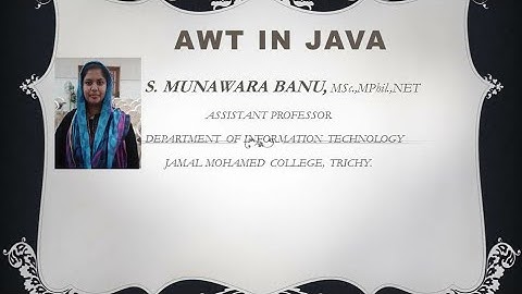 AWT Event Handling in Java