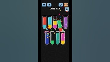 Water Color Sort Level 6095 Gameplay WalkThrough Solution