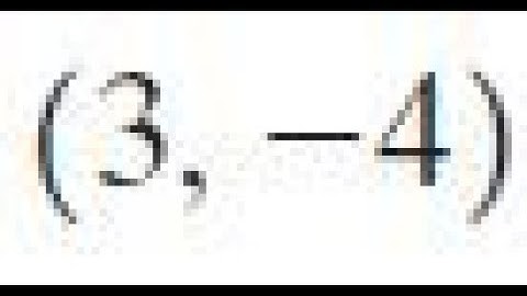 the point P on the unit circle that corresponds to (3,-4)