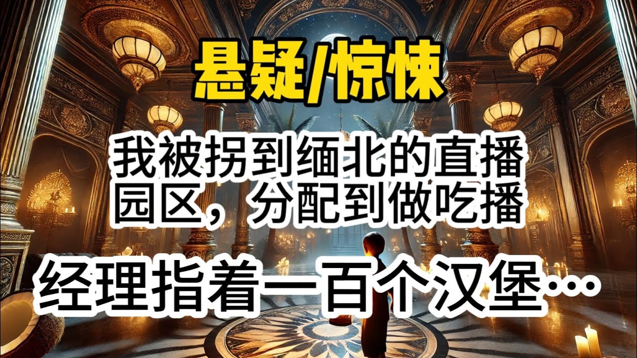 我被拐到缅北的直播园区，分配到做吃播。经理指着一百个汉堡，对我似笑非笑。「要么全吃完，要么被打死，自己选。」我含泪吃完…#一口氣看完 #懸疑 #惊悚 #悬疑