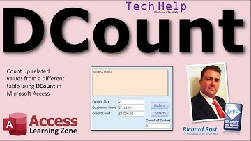 DCount in Microsoft Access: Count Records in a Table or Query. Show Order Count on Customer Form