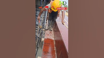 Apply shuttering oil on ply #construction #heavycivil #horid #civilengineering #building #viralvideo
