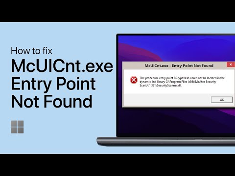 How To Fix “The Procedure Entry Point BCryptHash Could Not Be Located” (mcUICnt.exe)
