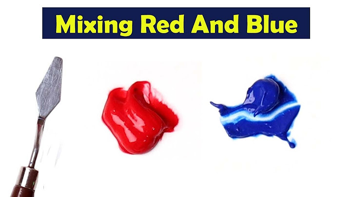 Red + blue = what color
