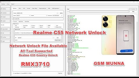 Realme C55 (RMX3710) Network Unlock File 100%