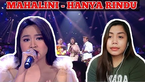 MAHALINI - HANYA RINDU (Andmesh Kamaleng) | Indonesian Idol 2020 | REACTION