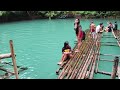 Sharon and Shawn at Blue Hole in Tuburan, Cebu, Philippines