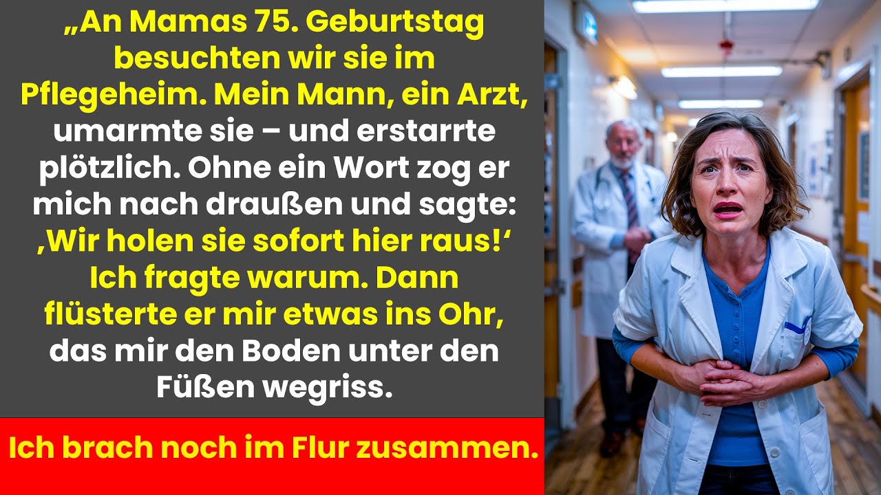 Mein Mann umarmte meine Mutter im Pflegeheim Sekunden später sagte er Wir holen sie sofort hier raus