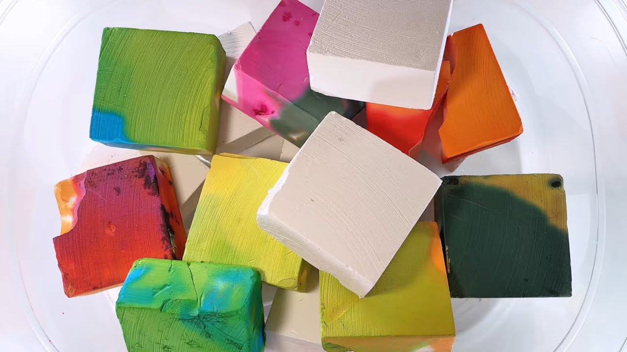 Colorful&Crispy | Satisfying Gym Chalk Dyeing ASMR - YouTube