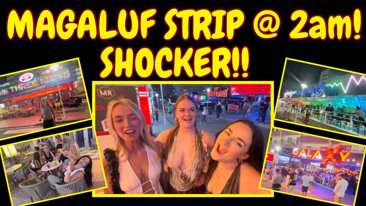 MAGALUF - WALKING THE STRIP AT 2am - THIS SHOCKED ME! #maga #magaluf #strip
