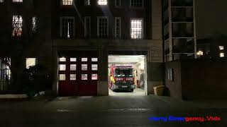 H241 H242 London Fire Brigade Turnout From Brixton Fire Station