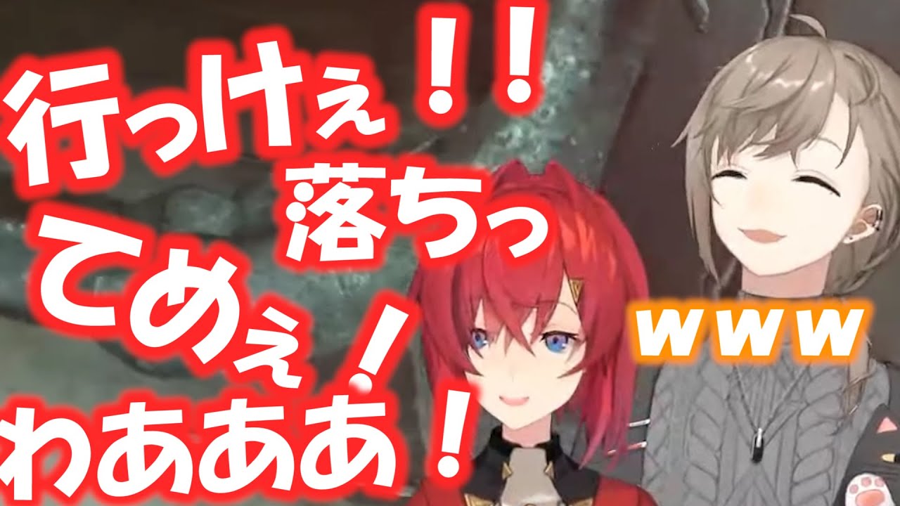 アンジュの絶叫チェイスに手を叩いて爆笑する叶【えんじぇるず】