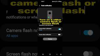 | How to turn on flash notification 💡|#tech #android #viral #shorts #notification #flash screenshot 2