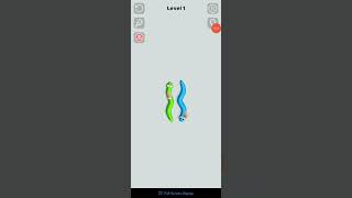 Tangled Snakes Level 1 #shorts #games #viral