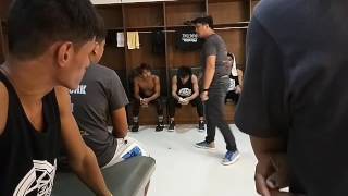 2017 Pumarens Cup Finals Coach Yhap Romulo Of Brgy. E Rodriguez On The Dugout