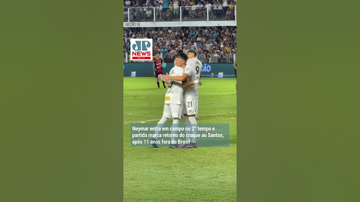 Neymar entra em campo no 2° tempo e partida marca retorno do craque ao Santos, após 11 anos