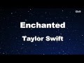 Enchanted - Taylor Swift Karaoke【No Guide Melody】