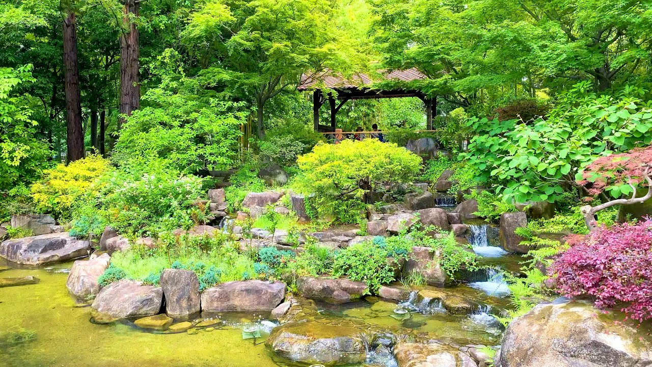 4K Japan Walk - Beautiful Japanese Garden | Hisaya-odori Garden Flariehh, Nagoya (久屋大通庭園フラリエ)