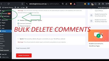 How to Bulk Delete SPAM Comments on WordPress Website