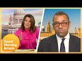 Cleverly grilled on liz truss  inflation  good morning britain