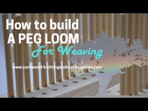 How to build a peg loom for weaving
