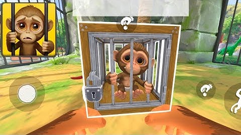 I Am Monkey - Gameplay Walkthrough Part 1 - Swing Jump And Collect Bananas (iOS, Android)