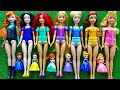 Disney Princess Doll Makeover ~ DIY Miniature Ideas for Barbie - Wig, Dress, Faceup, andMore! DIY