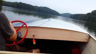 First test run of my 1957 lone star runabout.