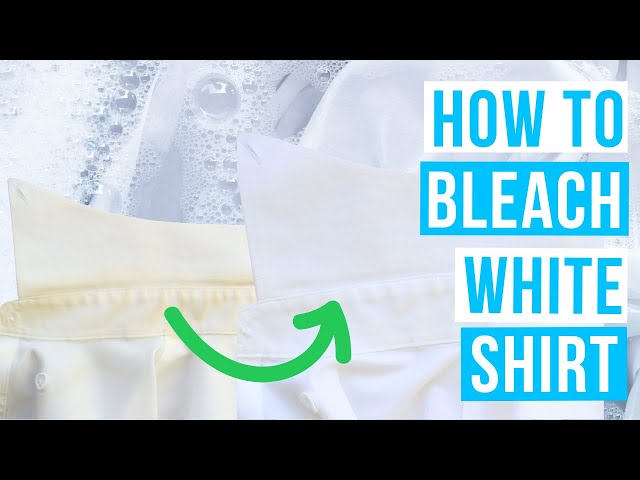How to BLEACH A WHITE SHIRT | Get it fresh and bright! - YouTube How to BLEACH A WHITE SHIRT | Get it fresh and bright! - YouTube