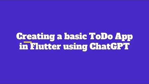 Create Flutter To-Do List App with ChatGPT (2 Minutes): A guide to building a simple task manager