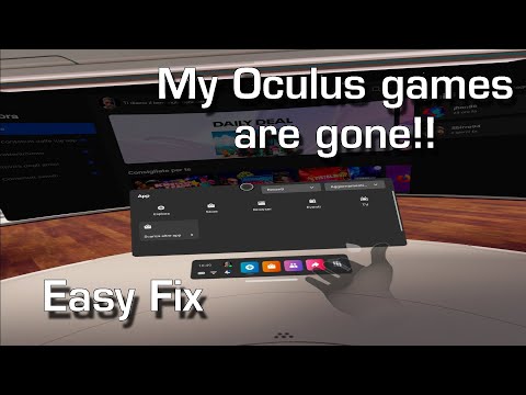 How to solve Oculus libray empty, games disappeared