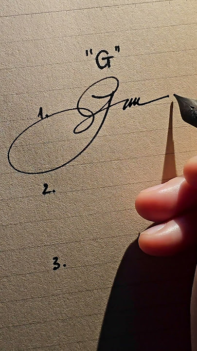 3 simple signature styles with the letter G