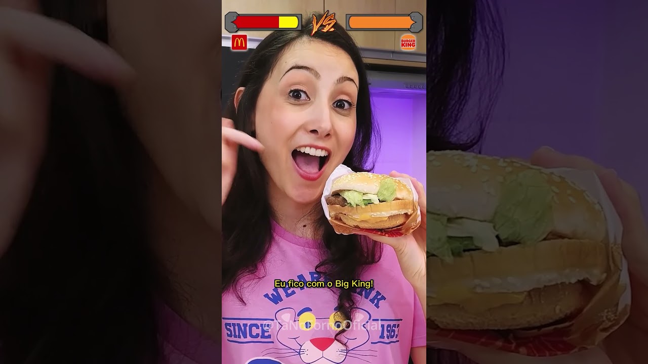 🥊🍔 BATALHA DE LANCHES | Quem ganha: Big Mac ou Big King??? #batalhadecomidas