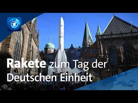 Feiern gestartet: Rakete zum Tag der Deutschen Einheit