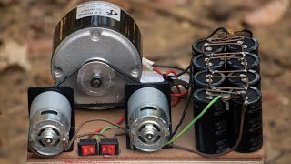 Free Energy Hack: Free Energy from 1224V DC Motor and Super Capacitors