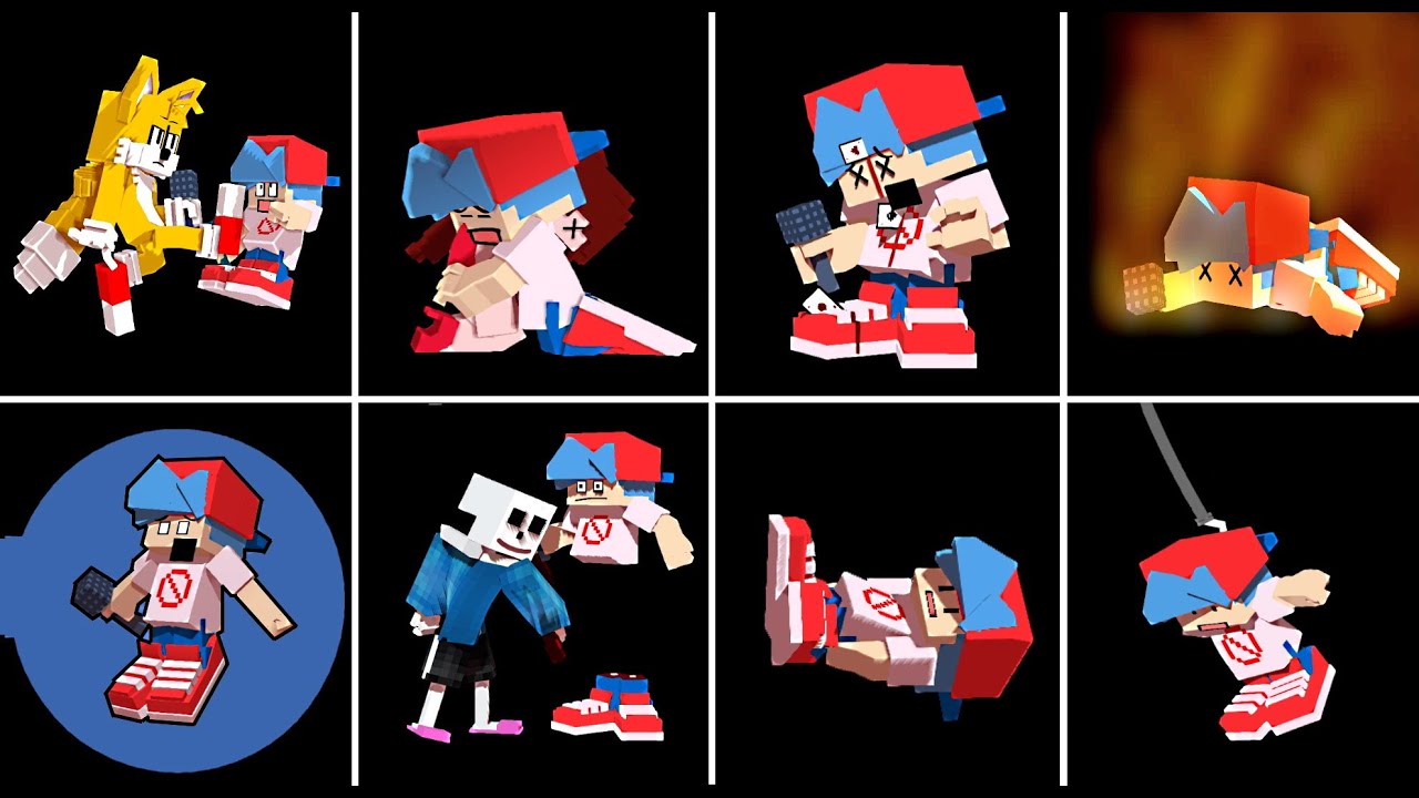 The Best Game Over Screen in FNF (Minecraft Animation)