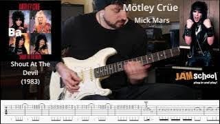 Mötley Crüe Bastard guitar Solo Mick Mars With TAB